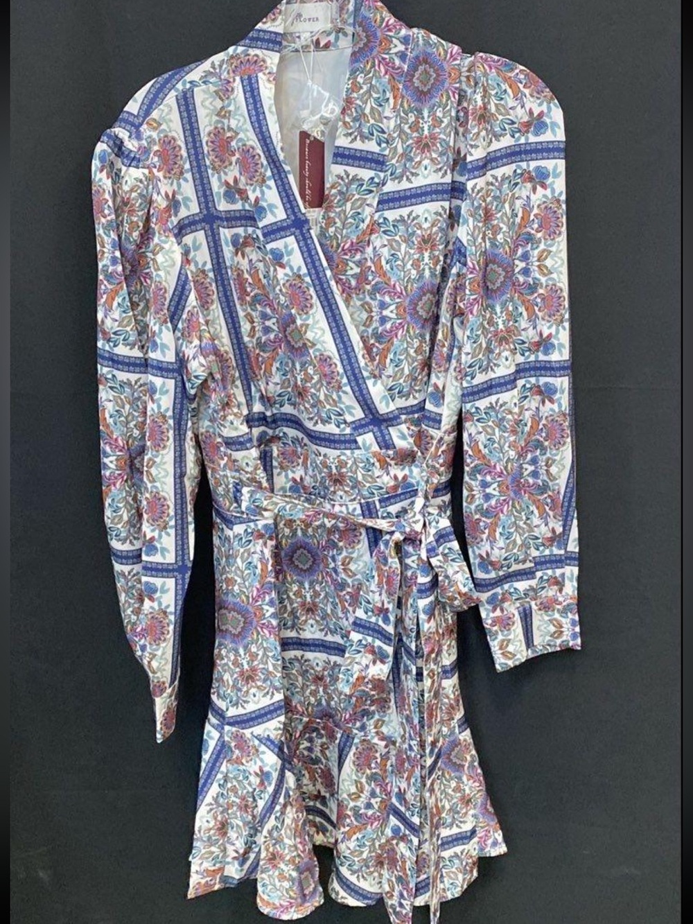 Floral Bandana Wrap Dress by Jo flower